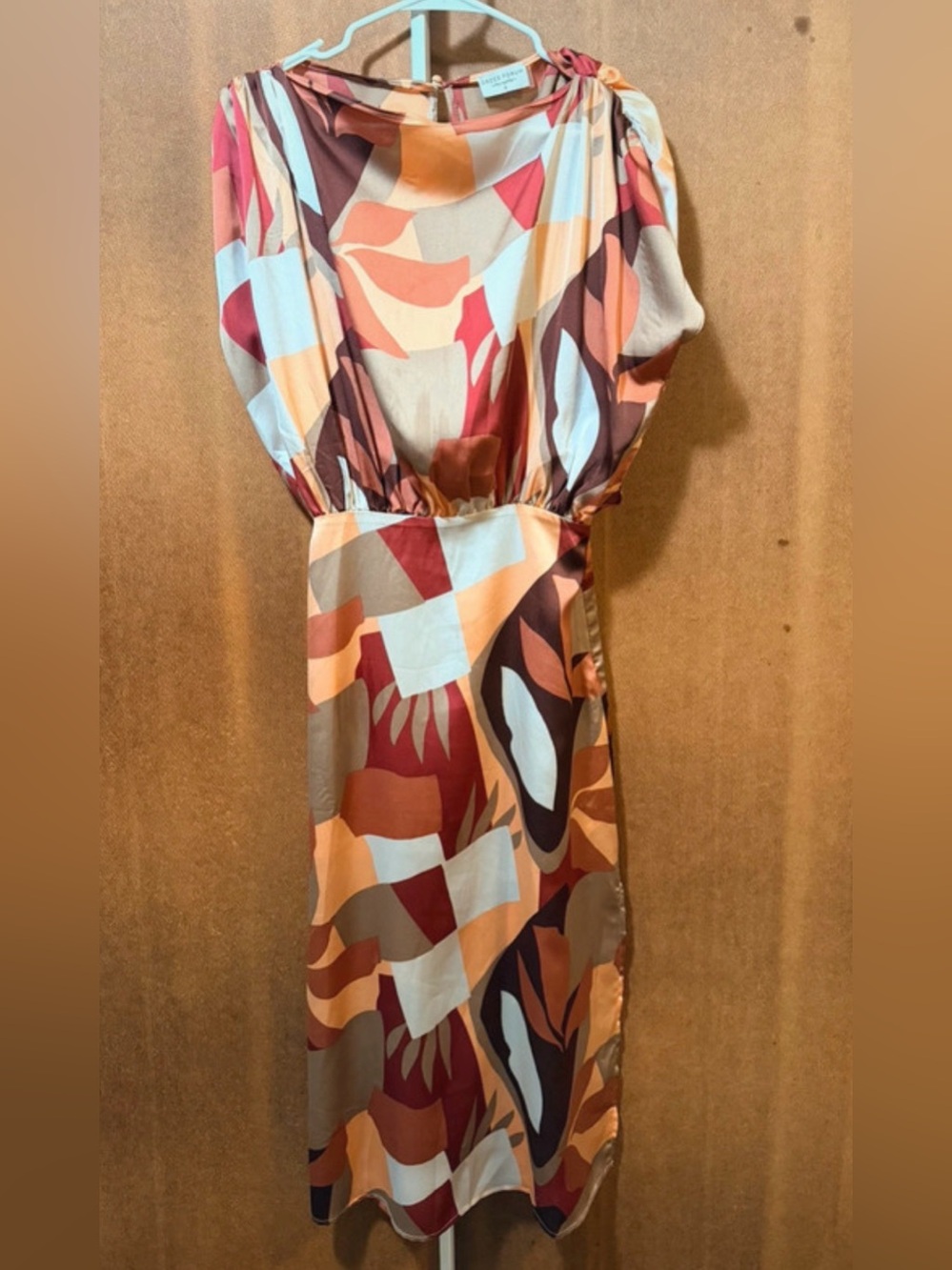 Dress Forum Multicolor Abstract Midi Dress